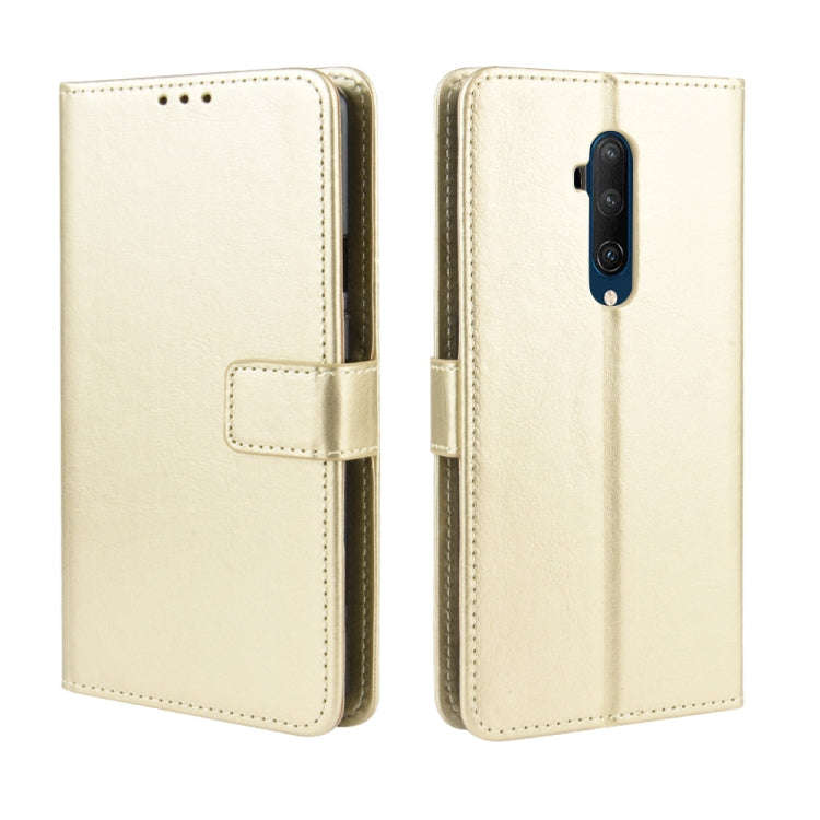 For OnePlus 7T Pro  Retro Crazy Horse Texture Horizontal Flip Leather Case with Holder & Card Slo...