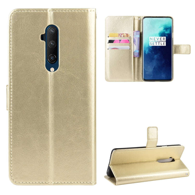 For OnePlus 7T Pro  Retro Crazy Horse Texture Horizontal Flip Leather Case with Holder & Card Slo...