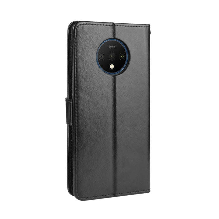 For OnePlus 7T  Retro Crazy Horse Texture Horizontal Flip Leather Case with Holder & Card Slots &...
