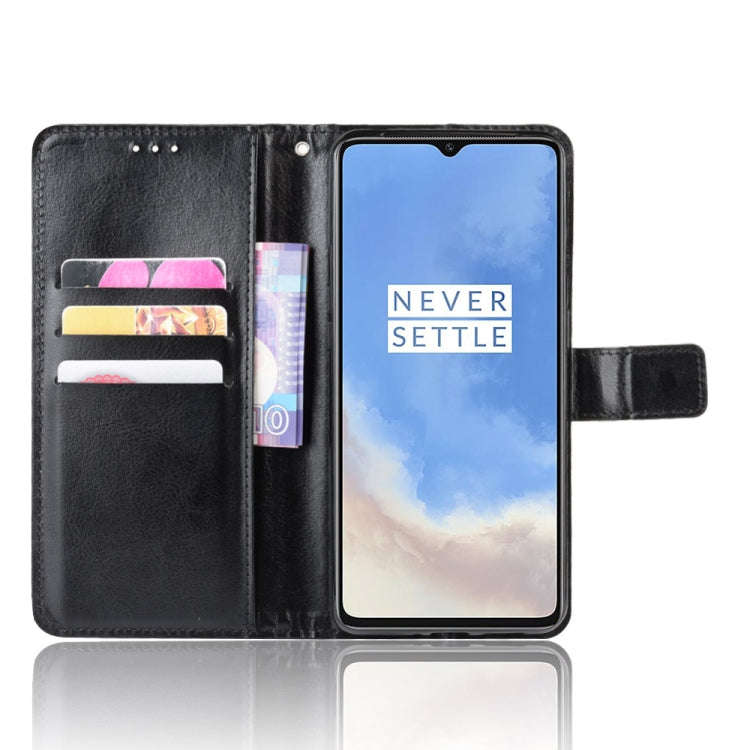 For OnePlus 7T  Retro Crazy Horse Texture Horizontal Flip Leather Case with Holder & Card Slots &...