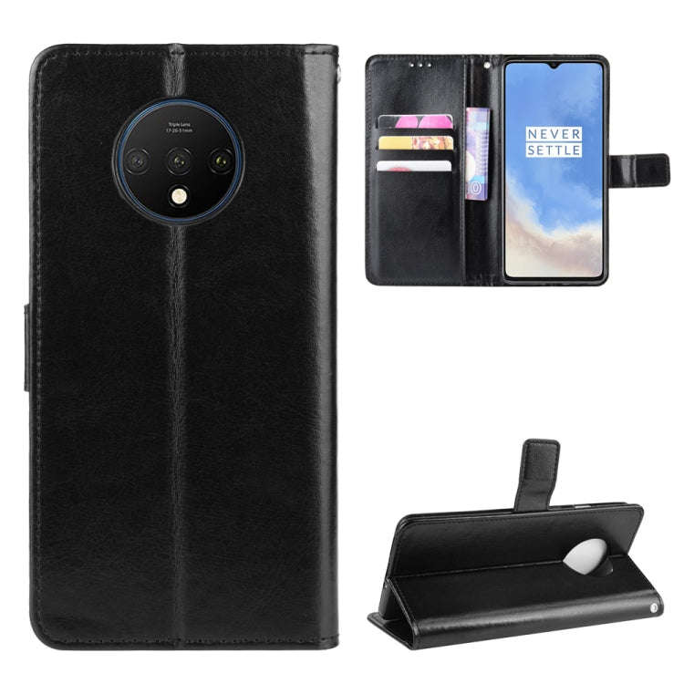For OnePlus 7T  Retro Crazy Horse Texture Horizontal Flip Leather Case with Holder & Card Slots &...