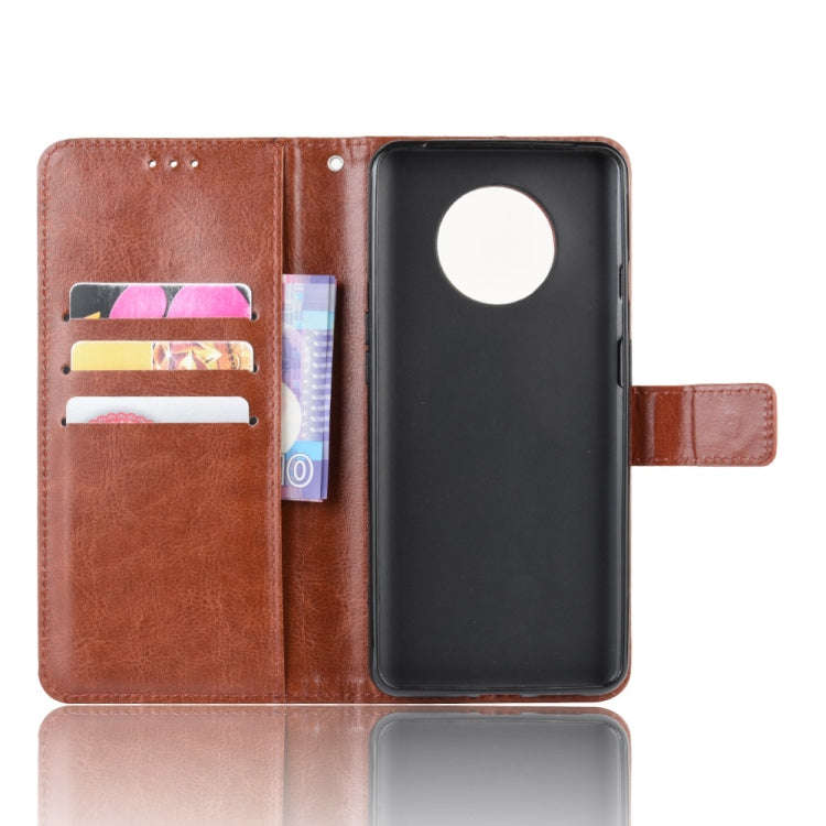 For OnePlus 7T  Retro Crazy Horse Texture Horizontal Flip Leather Case with Holder & Card Slots &...