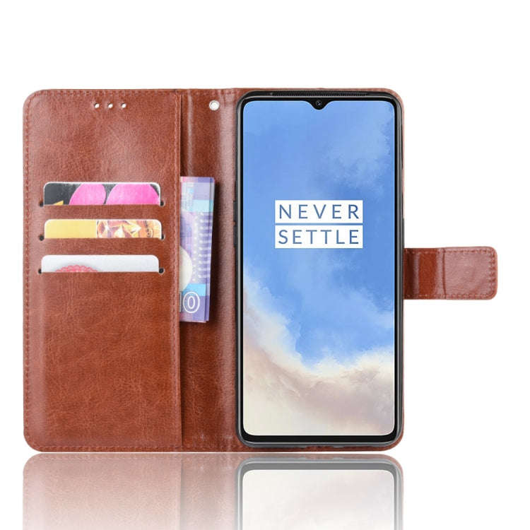 For OnePlus 7T  Retro Crazy Horse Texture Horizontal Flip Leather Case with Holder & Card Slots &...