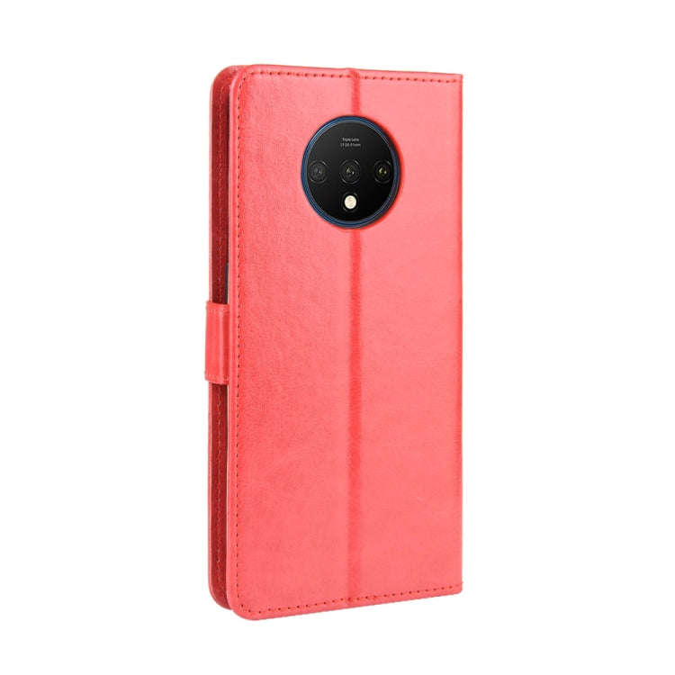 For OnePlus 7T  Retro Crazy Horse Texture Horizontal Flip Leather Case with Holder & Card Slots &...