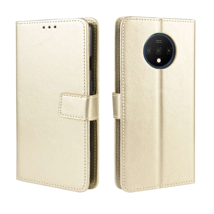 For OnePlus 7T  Retro Crazy Horse Texture Horizontal Flip Leather Case with Holder & Card Slots &...