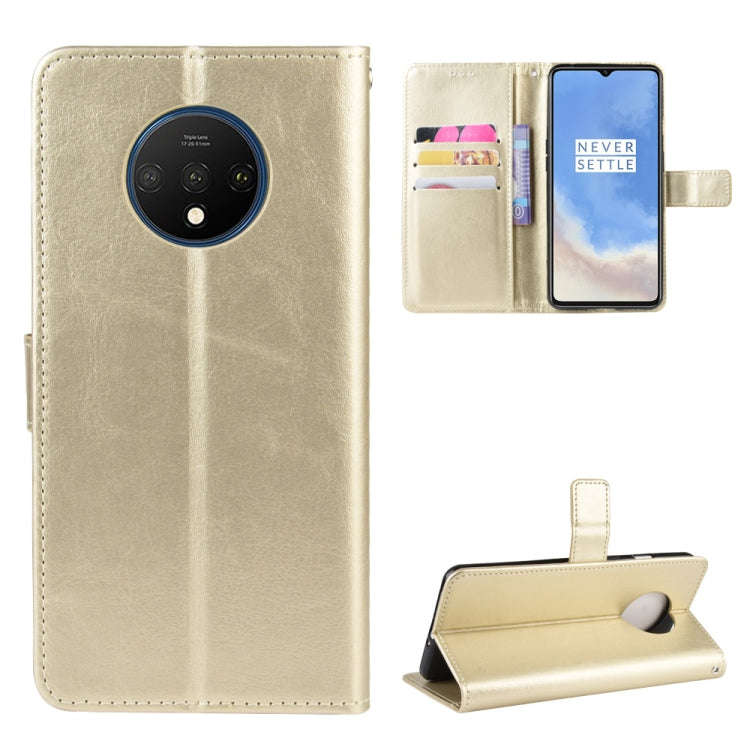 For OnePlus 7T  Retro Crazy Horse Texture Horizontal Flip Leather Case with Holder & Card Slots &...