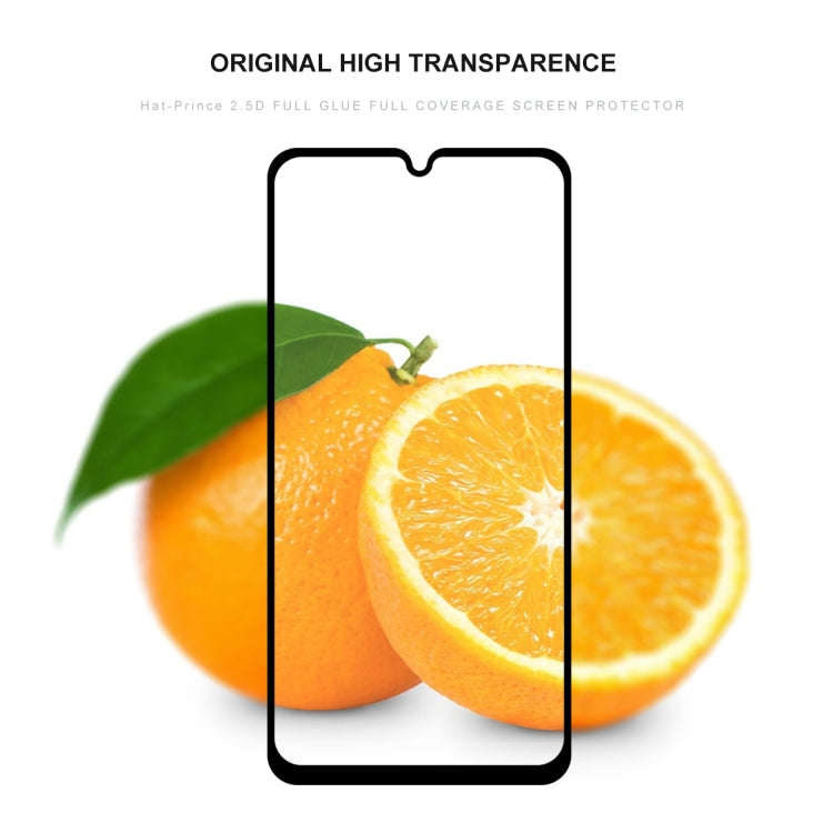 For Moto G8 Plus 2 PCS ENKAY Hat-prince Full Glue 0.26mm 9H 2.5D Tempered Glass Full Coverage Film