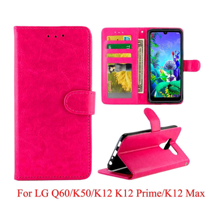 For LG Q60 / K50  Crazy Horse Texture Horizontal Flip Leather Case with Holder & Card Slots & Wal...