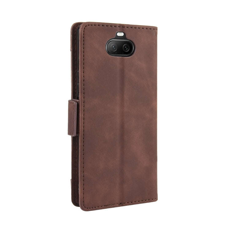 For Sony Xperia 8 Wallet Style Skin Feel Calf Pattern Leather Case with Separate Card Slot(Brown)
