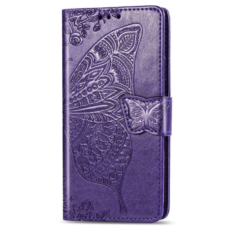 For One Plus 7T Pro  Butterfly Love Flower Embossed Horizontal Flip Leather Case with Bracket Lan...