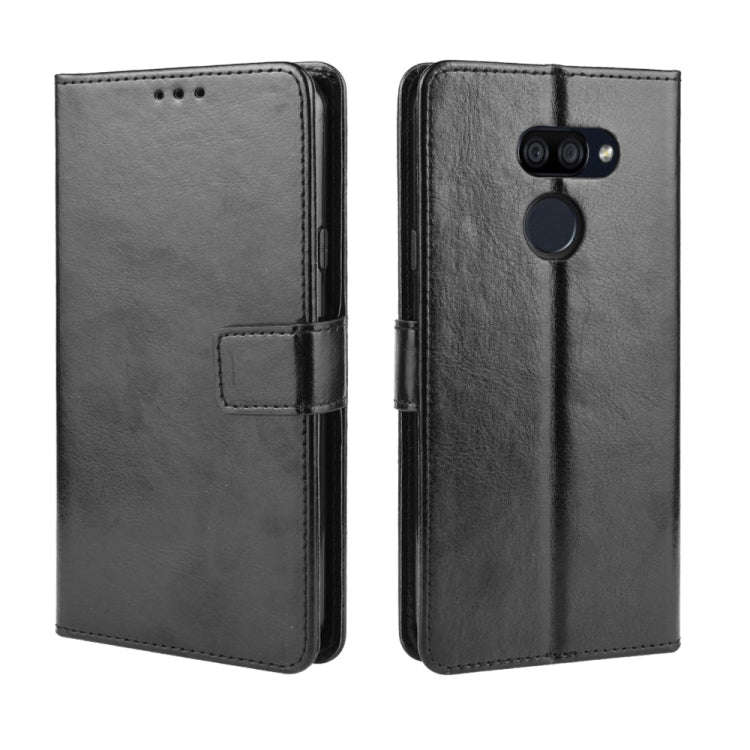 For LG K40S  Retro Crazy Horse Texture Horizontal Flip Leather Case with Holder & Card Slots & Ph...