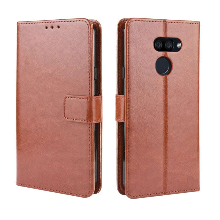 For LG K40S  Retro Crazy Horse Texture Horizontal Flip Leather Case with Holder & Card Slots & Ph...