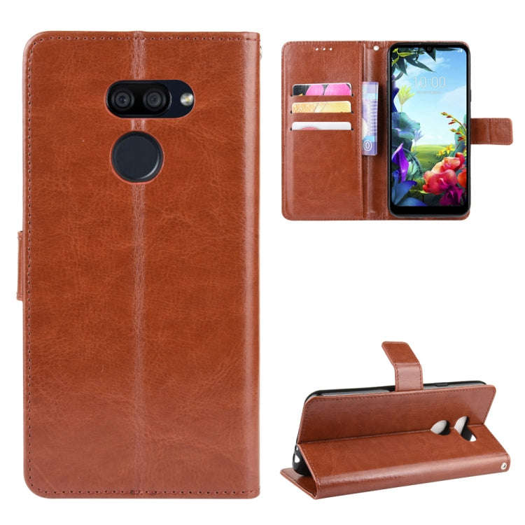 For LG K40S  Retro Crazy Horse Texture Horizontal Flip Leather Case with Holder & Card Slots & Ph...