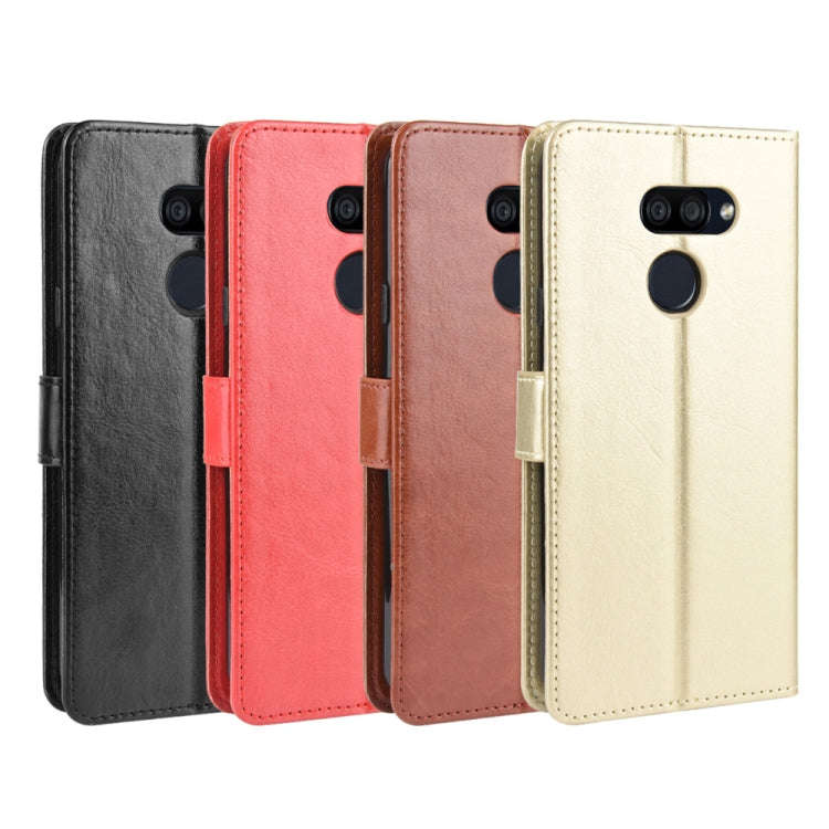 For LG K40S  Retro Crazy Horse Texture Horizontal Flip Leather Case with Holder & Card Slots & Ph...