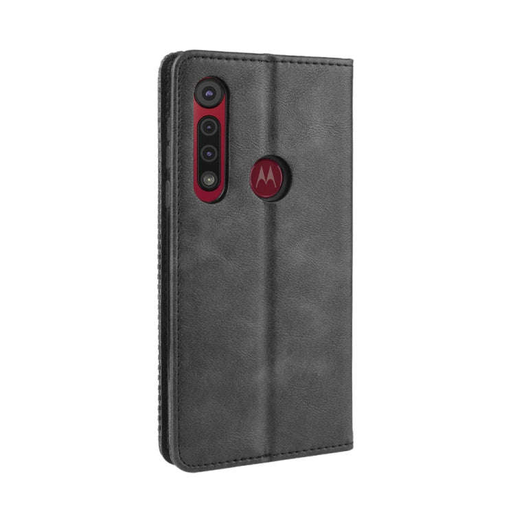 For  Motorola Moto G8 Play  Magnetic Buckle Retro Crazy Horse Texture Horizontal Flip Leather Cas...