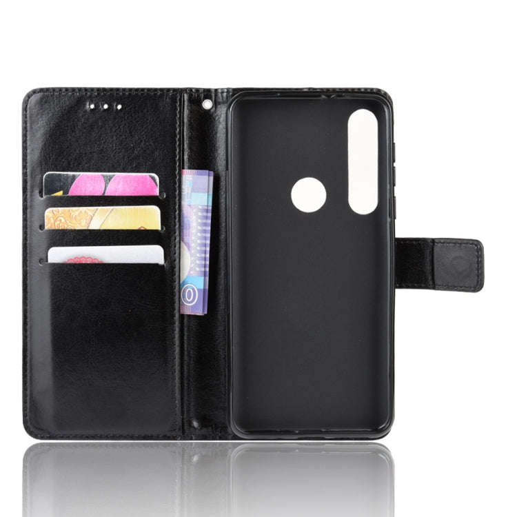 For  Motorola Moto G8 Plus Retro Crazy Horse Texture Horizontal Flip Leather Case with Holder & C...