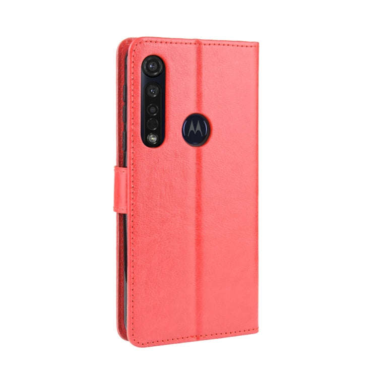 For  Motorola Moto G8 Plus Retro Crazy Horse Texture Horizontal Flip Leather Case with Holder & C...