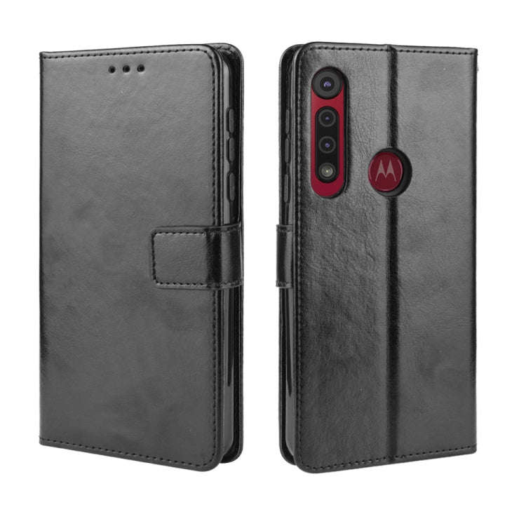 For  Motorola Moto G8 Play Retro Crazy Horse Texture Horizontal Flip Leather Case with Holder & C...