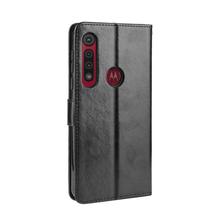 For  Motorola Moto G8 Play Retro Crazy Horse Texture Horizontal Flip Leather Case with Holder & C...