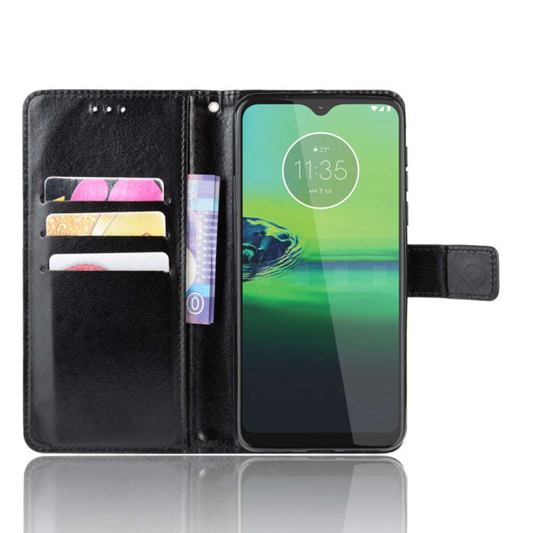 For  Motorola Moto G8 Play Retro Crazy Horse Texture Horizontal Flip Leather Case with Holder & C...