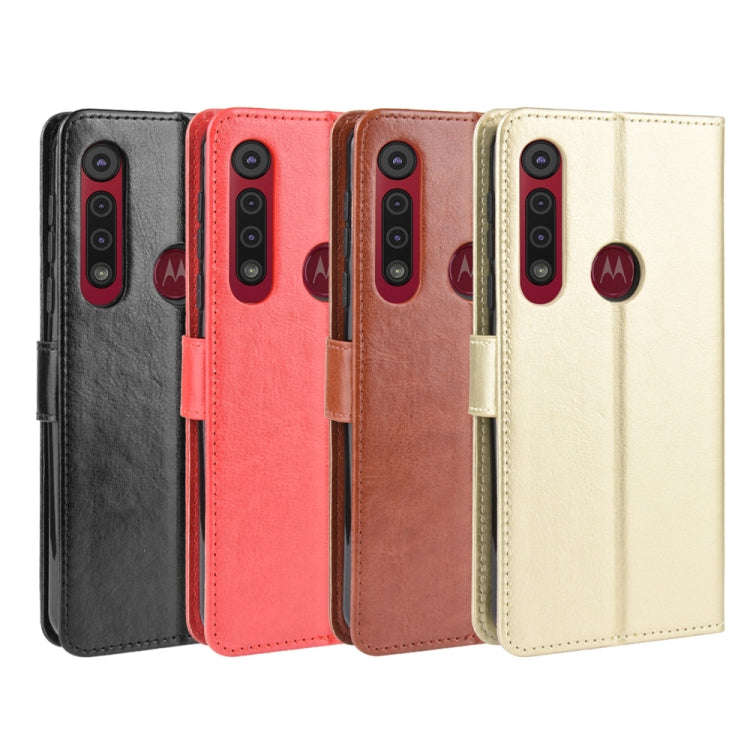 For  Motorola Moto G8 Play Retro Crazy Horse Texture Horizontal Flip Leather Case with Holder & C...