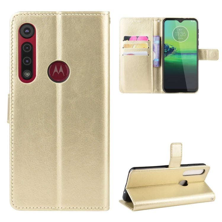 For  Motorola Moto G8 Play Retro Crazy Horse Texture Horizontal Flip Leather Case with Holder & C...