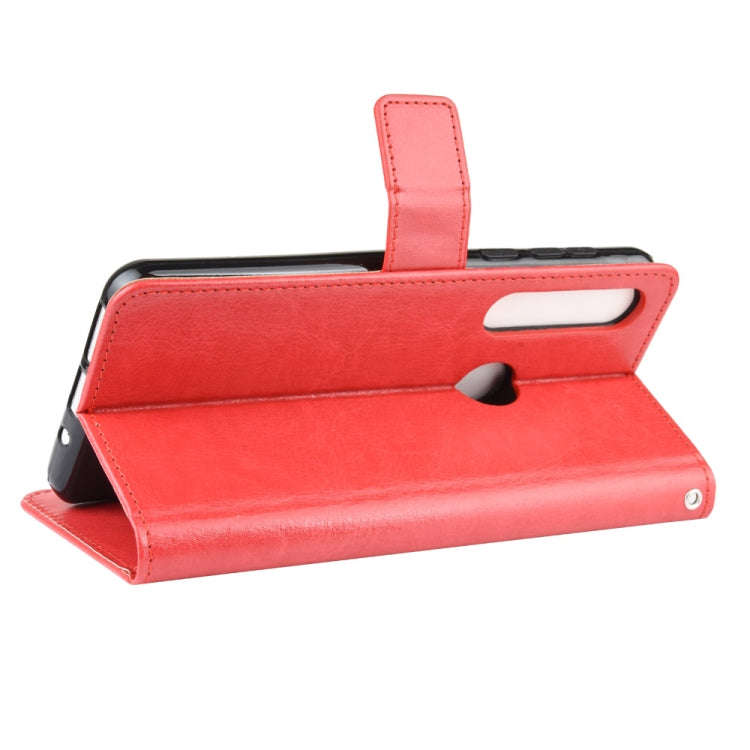 For  Motorola One Macro Retro Crazy Horse Texture Horizontal Flip Leather Case with Holder & Card...