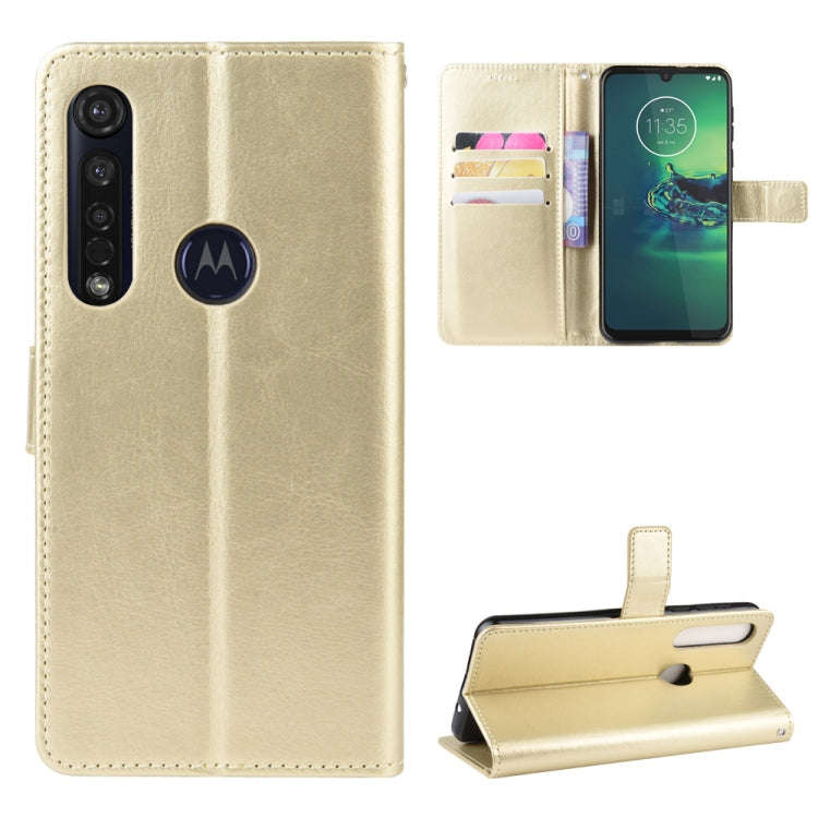 For  Motorola One Macro Retro Crazy Horse Texture Horizontal Flip Leather Case with Holder & Card...