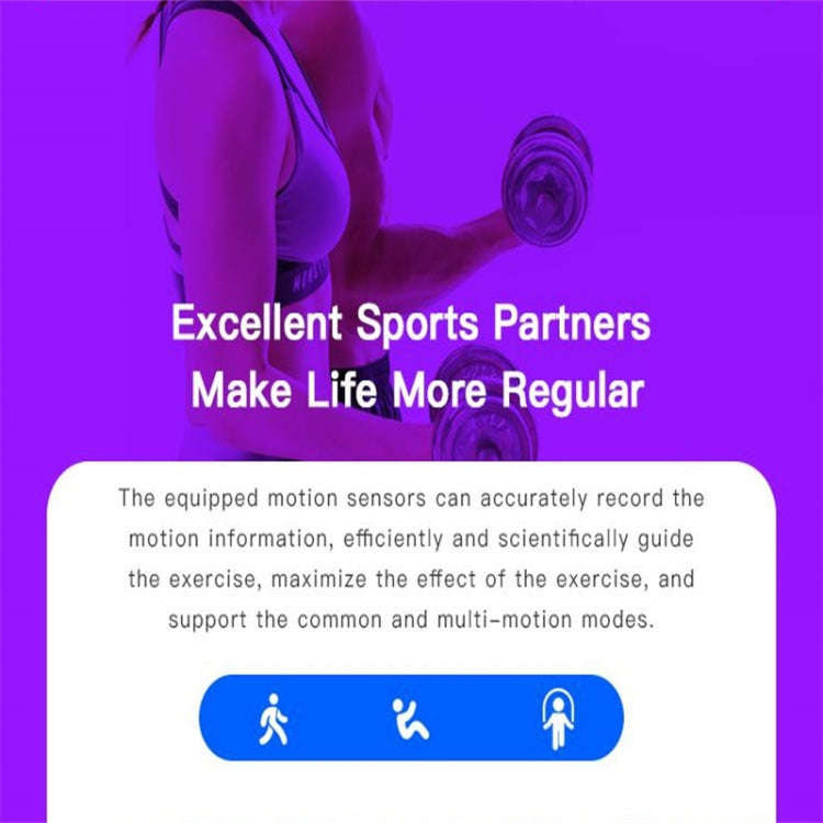 D18 1.3inch TFT Color Screen Smart Watch IP65 Waterproof,Support Call Reminder /Heart Rate Monito...