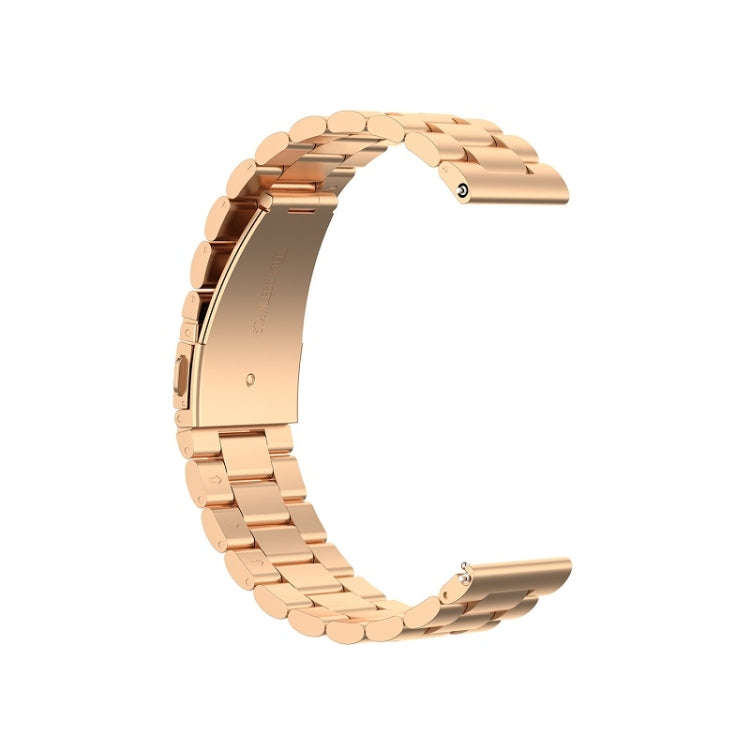 Suitable For Samsung Gear S2 Sport / Galaxy Watch Active 2 20mm 3-Beads Stainless Steel Metal Wat...