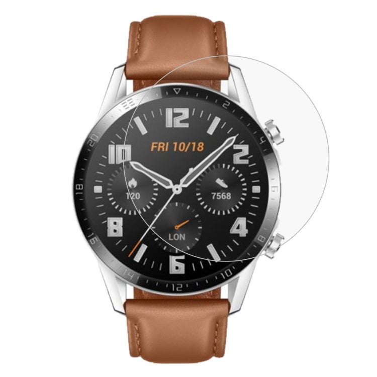 2 PCS For HUAWEI Watch GT 2 46mm (2019) ENKAY Hat-Prince 0.2mm 9H 2.15D Curved Edge Tempered Glas...