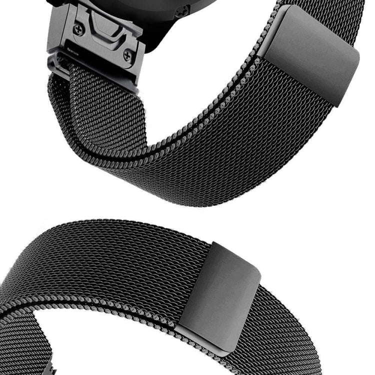 For Garmin Fenix 5 Milan Metal Stainless Steel Metal Watch Band, Size:20MM(Golden)