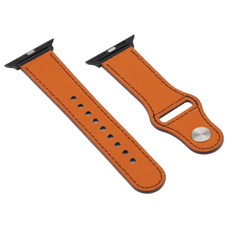 For Apple Watch 3 / 2 / 1 Generation 42mm Universal Buckle Leather Strap(Black)