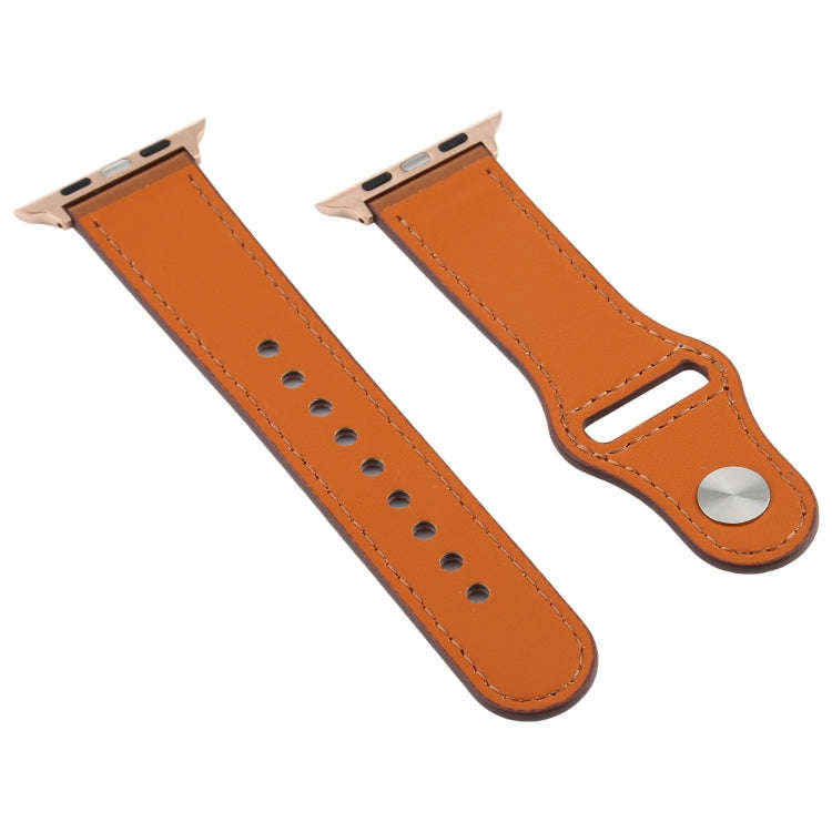For Apple Watch 3 / 2 / 1 Generation 42mm Universal Buckle Leather Strap(Brown)