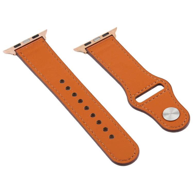 For Apple Watch 3 / 2 / 1 Generation 38mm Universal Buckle Leather Strap(Crazy Horse Dark Brown)