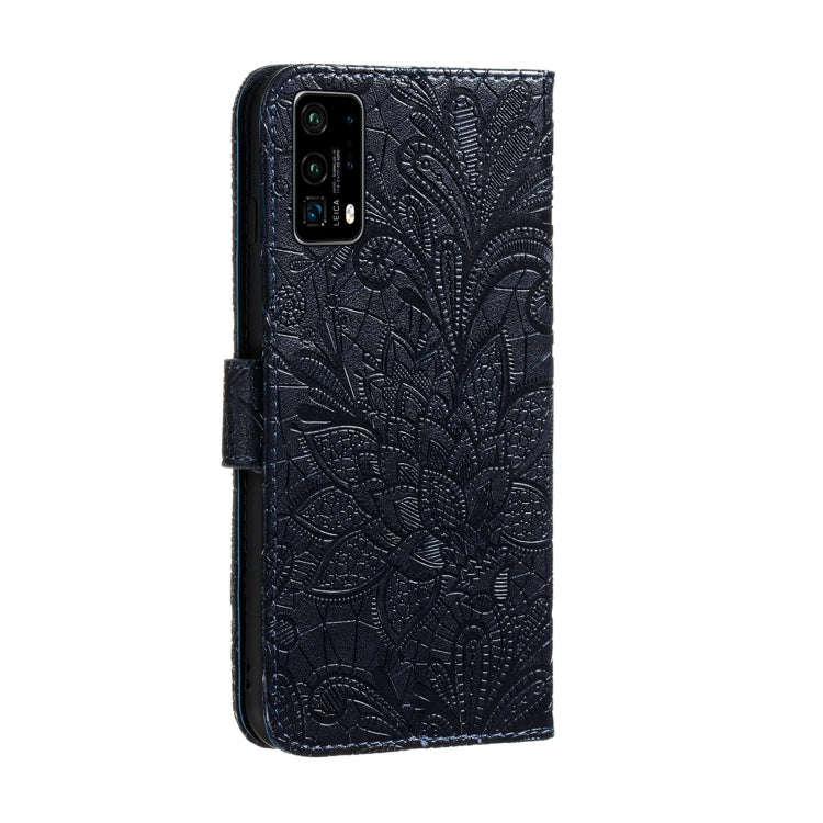 For Huawei P40 Lace Flower Embossing Pattern Horizontal Flip Leather Case with Holder & Card Slot...