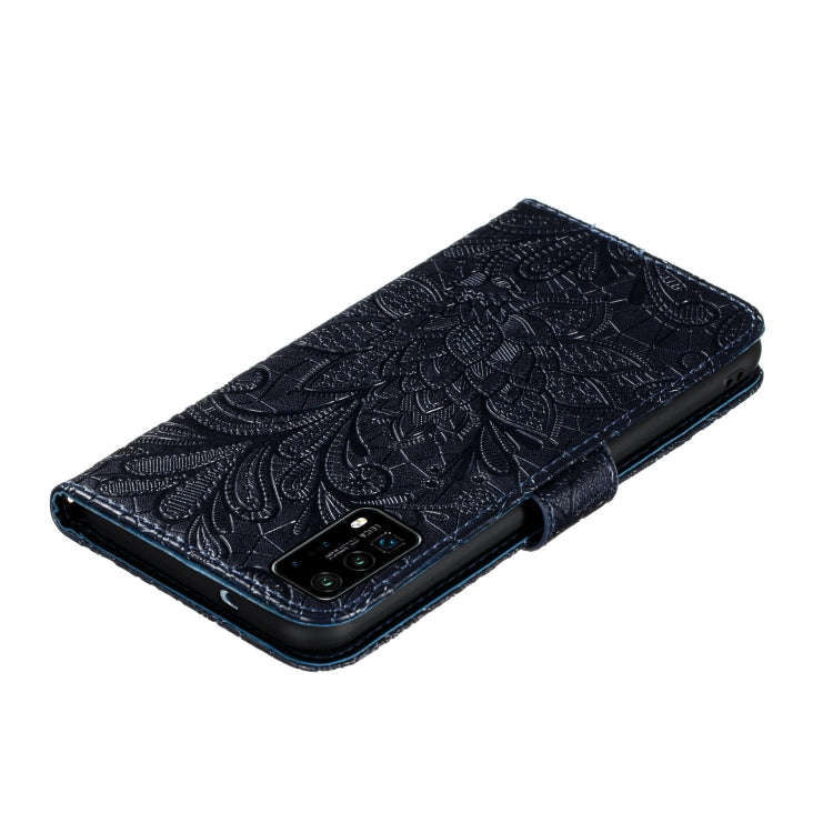 For Huawei P40 Lace Flower Embossing Pattern Horizontal Flip Leather Case with Holder & Card Slot...