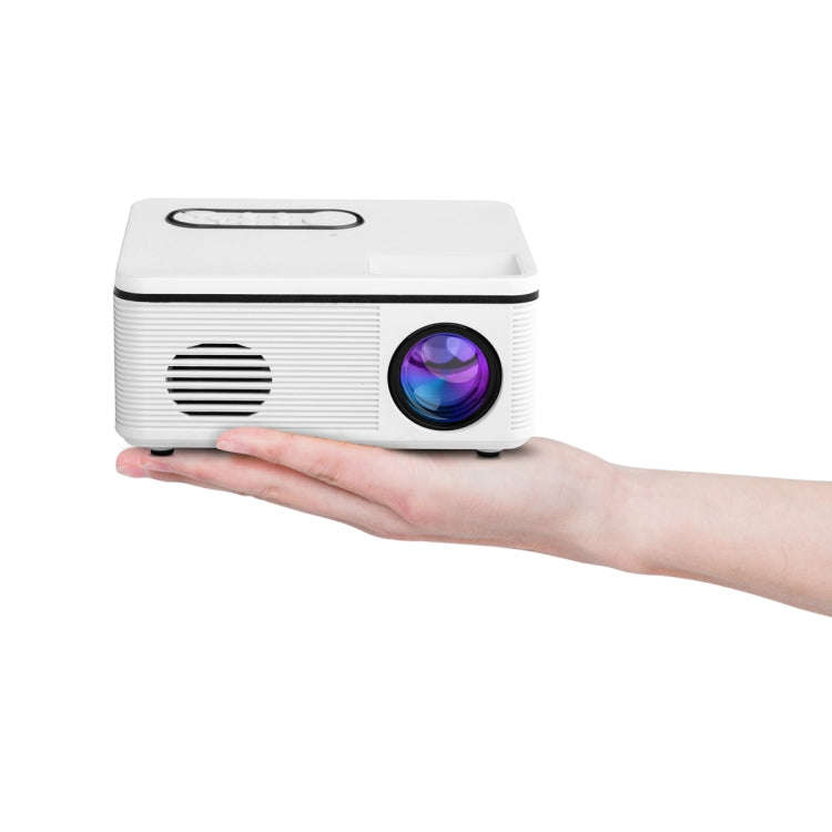 S361 80 lumens 320 x 240 Pixel Portable Mini Projector, Support 1080P, EU Plug(White)