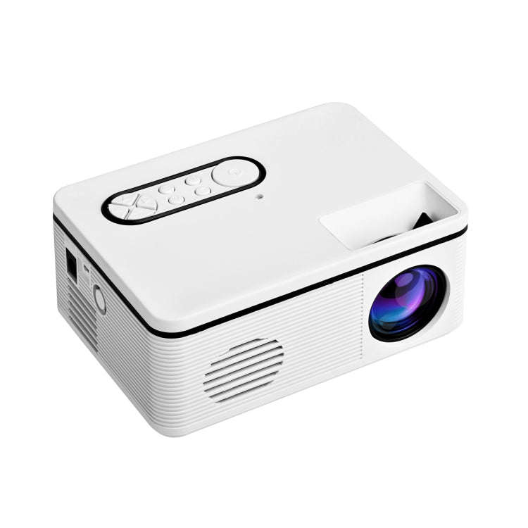 S361 80 lumens 320 x 240 Pixel Portable Mini Projector, Support 1080P, EU Plug(White)