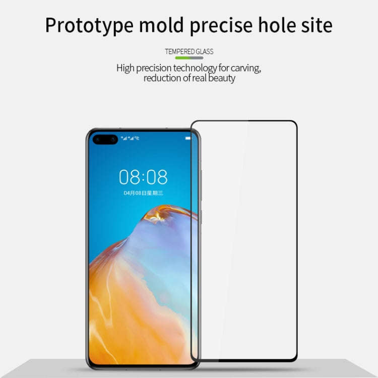 For Huawei P40 PINWUYO 9H 2.5D Full Screen Tempered Glass Film(Black)