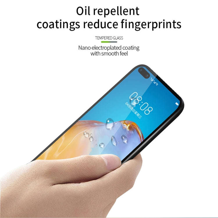 For Huawei P40 PINWUYO 9H 2.5D Full Screen Tempered Glass Film(Black)