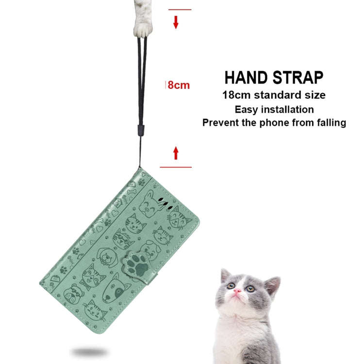 For Huawei P30 Pro Cute Cat and Dog Embossed Horizontal Flip Leather Case with Bracket / Card Slo...
