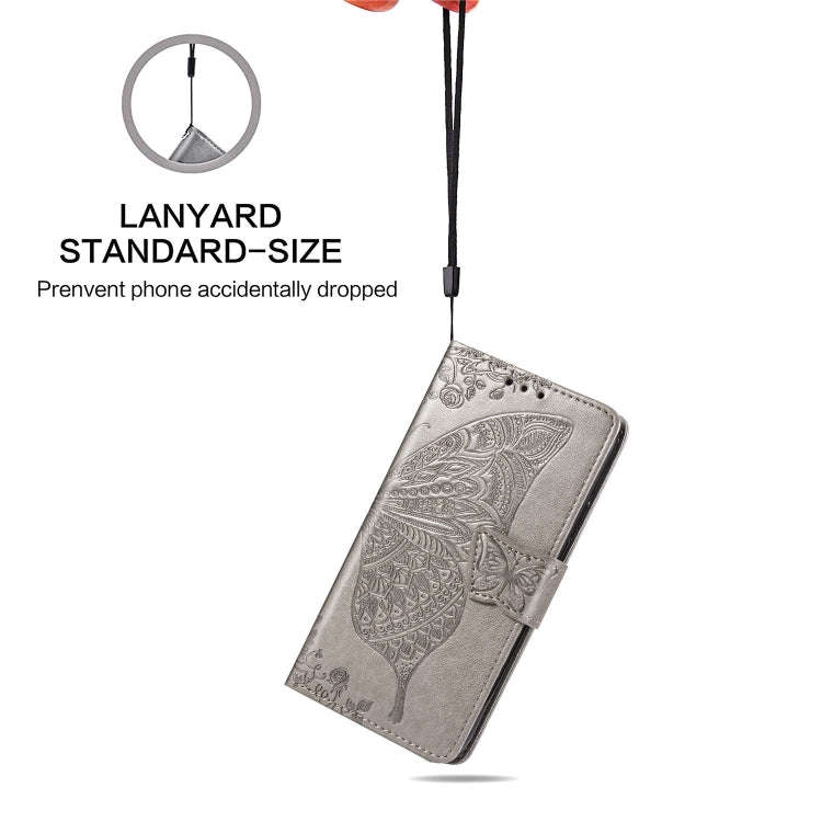 For Huawei P40 Butterfly Love Flower Embossed Horizontal Flip Leather Case with Bracket / Card Sl...