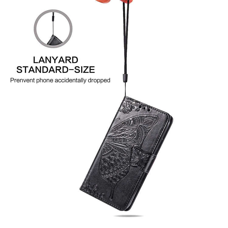 For Huawei P40 Pro Butterfly Love Flower Embossed Horizontal Flip Leather Case with Bracket / Car...