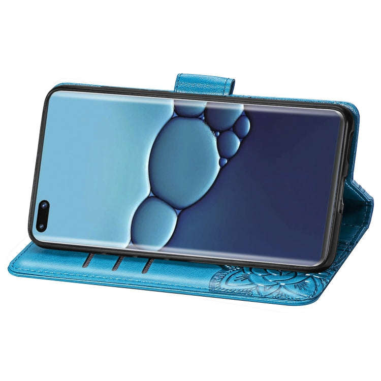 For Huawei P40 Pro Butterfly Love Flower Embossed Horizontal Flip Leather Case with Bracket / Car...