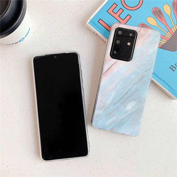 For Huawei P40 TPU Smooth Marbled IMD Mobile Phone Case(Gold F23)