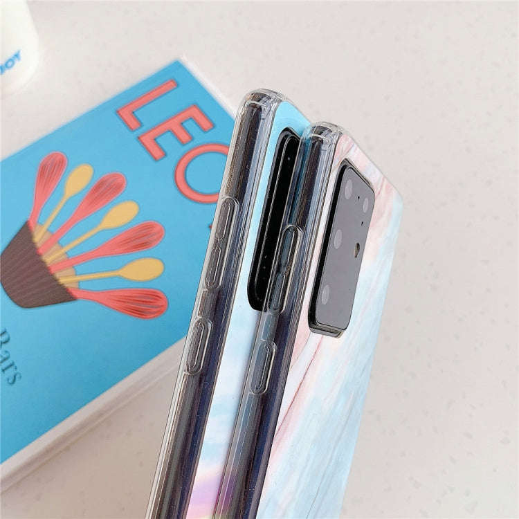 For Huawei P40 TPU Smooth Marbled IMD Mobile Phone Case(Gold F23)