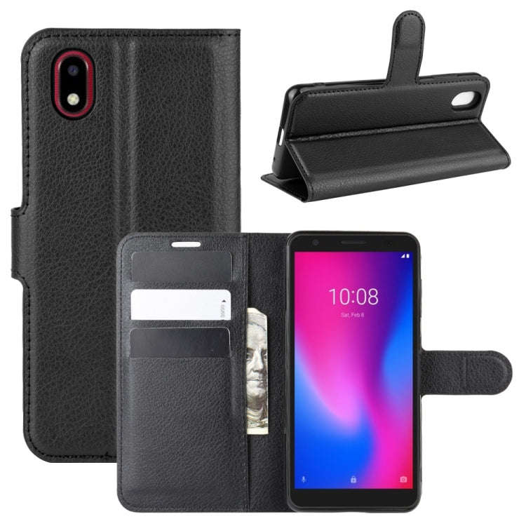 For ZTE Blade A3 2020 Litchi Texture Horizontal Flip Protective Case with Holder & Card Slots & W...