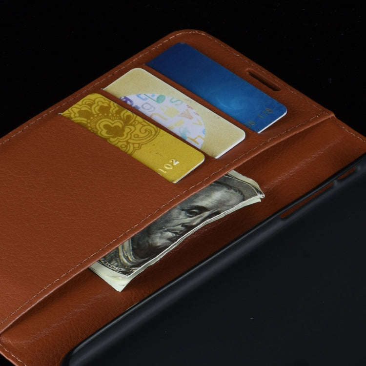 For ZTE Blade A3 2020 Litchi Texture Horizontal Flip Protective Case with Holder & Card Slots & W...