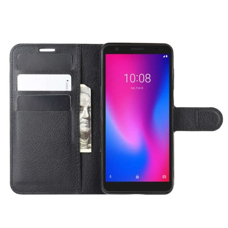 For ZTE Blade A3 2020 Litchi Texture Horizontal Flip Protective Case with Holder & Card Slots & W...